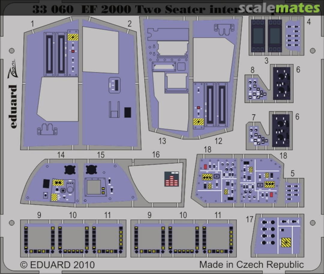 Boxart EF 2000 Two-seater interior 33060 Eduard