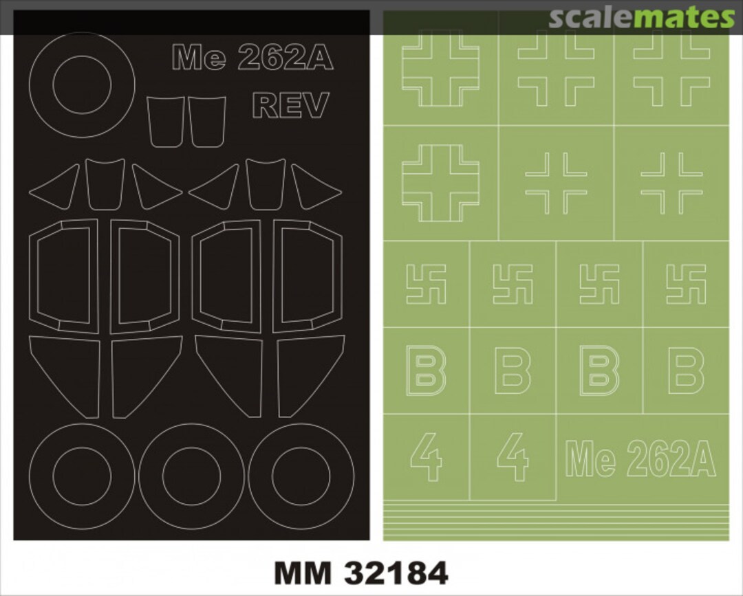 Boxart Me 262A REVELL 03875 MM32184 Montex