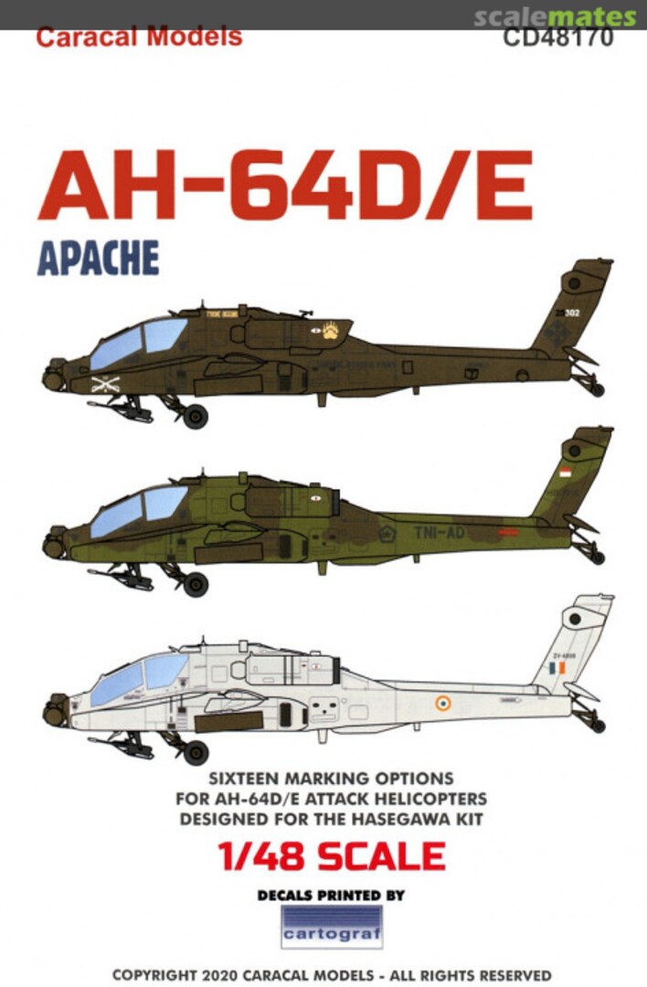 Boxart AH-64D/E CD48170 Caracal Models