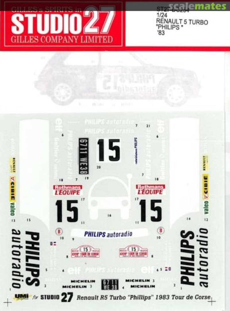 Boxart Renault 5 Turbo ST27-DC254 Studio27