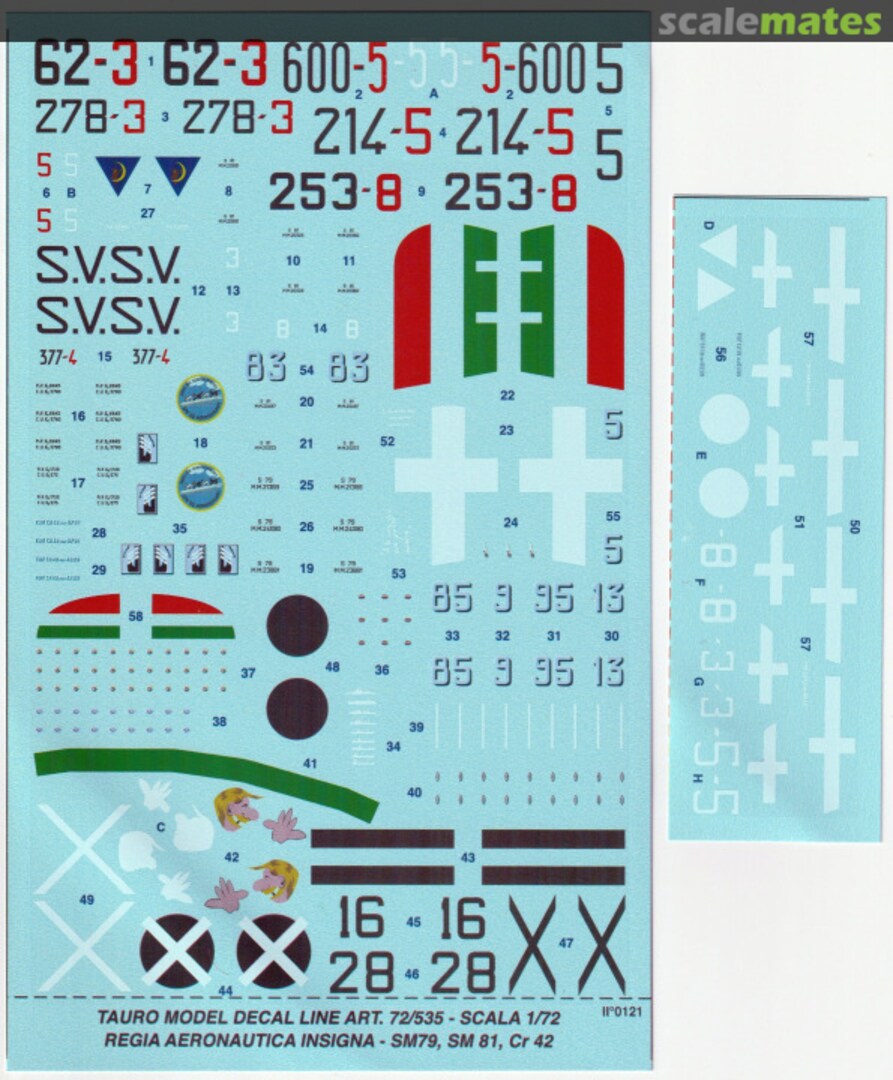 Contents Regia Aeronautica National Insigna 72/535 Tauro Model