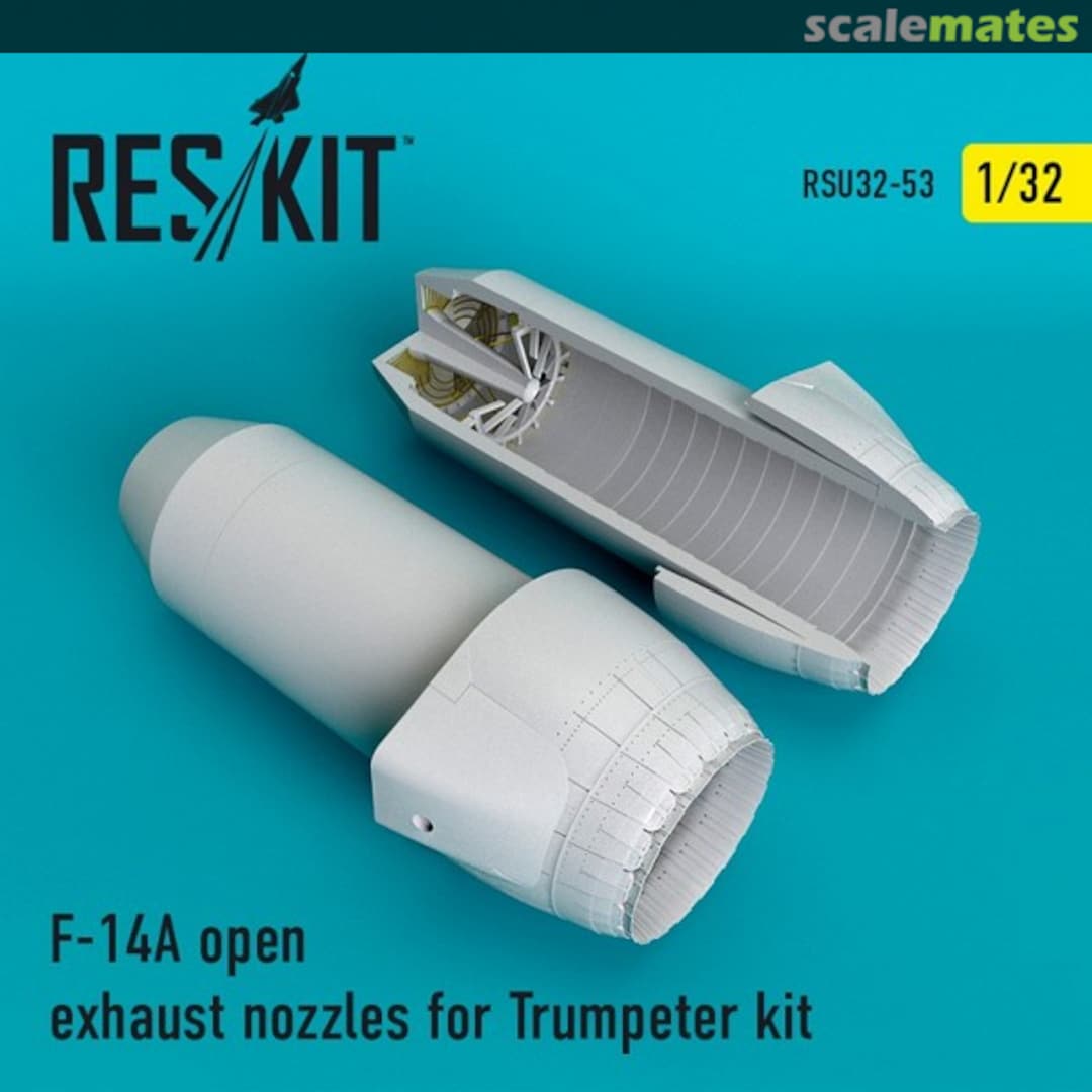 Boxart F-14A open exhaust nozzles RSU32-0053 ResKit