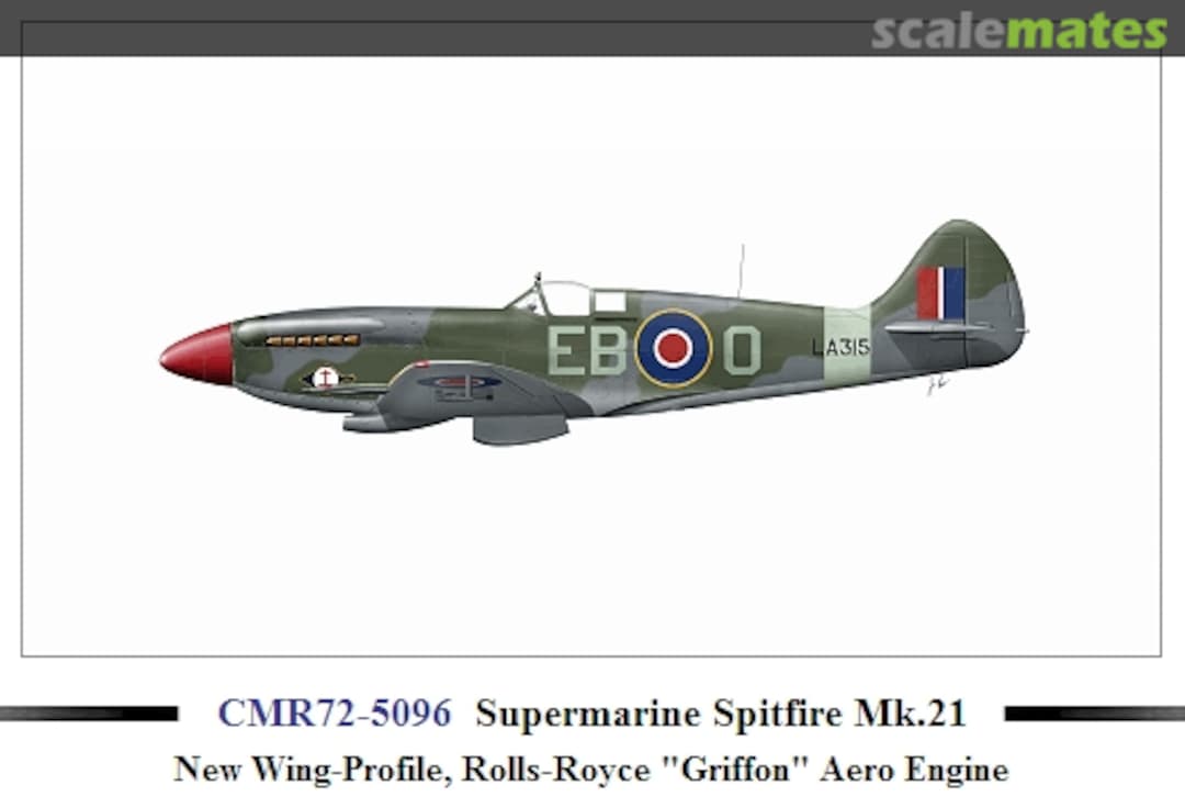 Boxart Supermarine Spitfire Mk.21 CMR72-5096 CMR