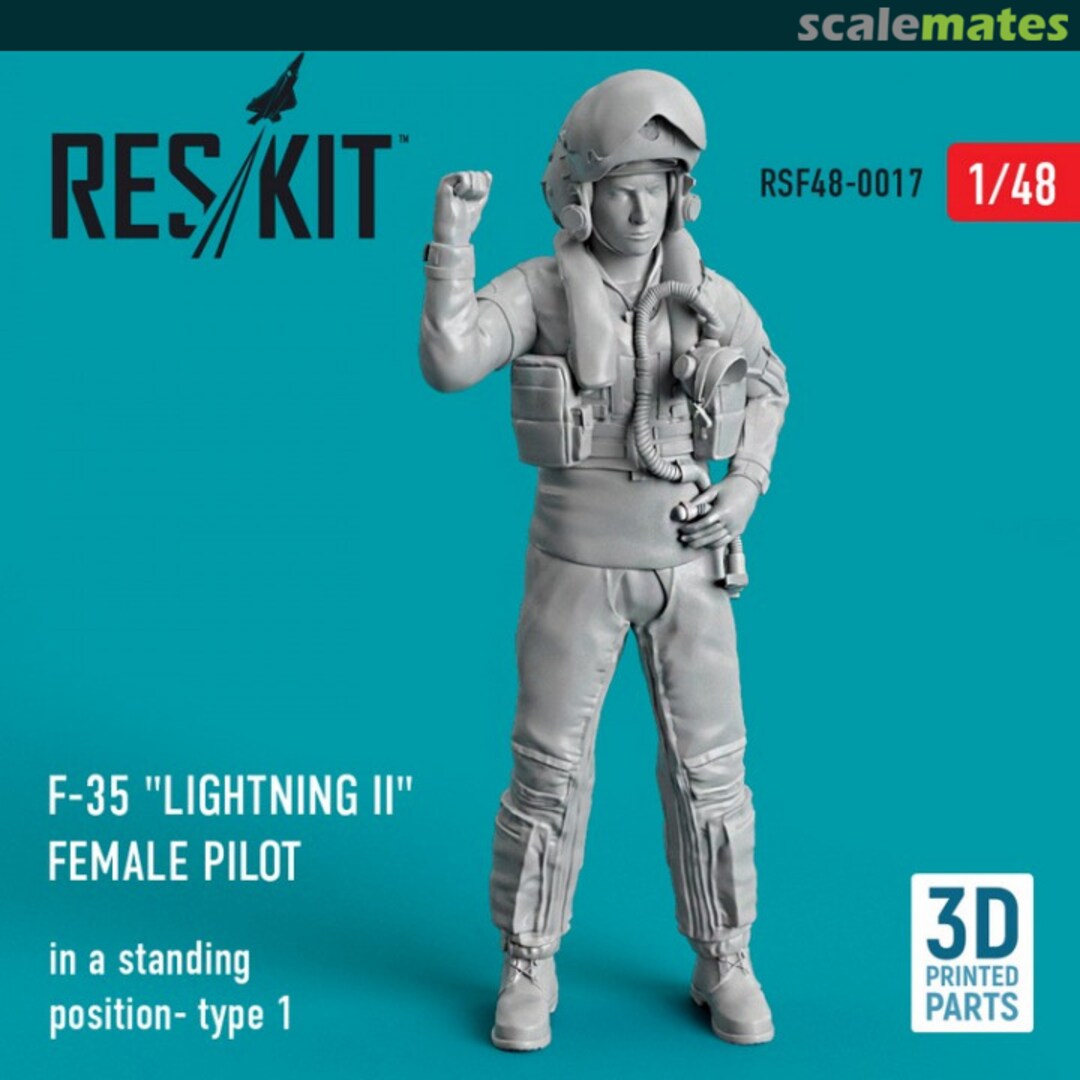 Boxart F-35 Lightning II male pilot RSF48-0017 ResKit