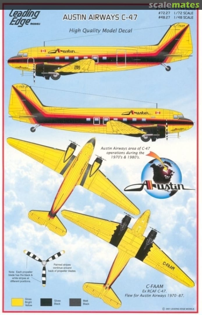 Boxart Austin Airways C-47 72.27 Leading Edge