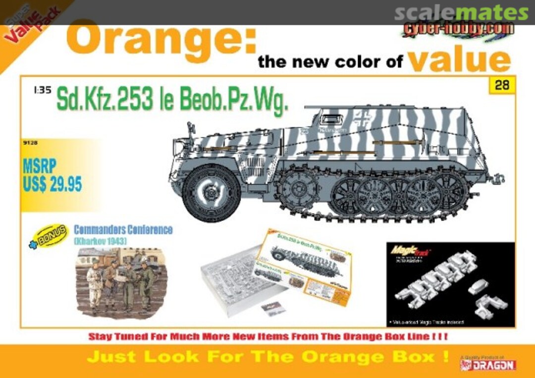 Boxart Sd.Kfz.253 le Beob.Pz.Wg. 9128 Cyber Hobby