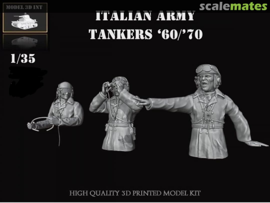 Boxart Italian Army Tankers '60s/'70s IT35IT01 MODEL 3D INT