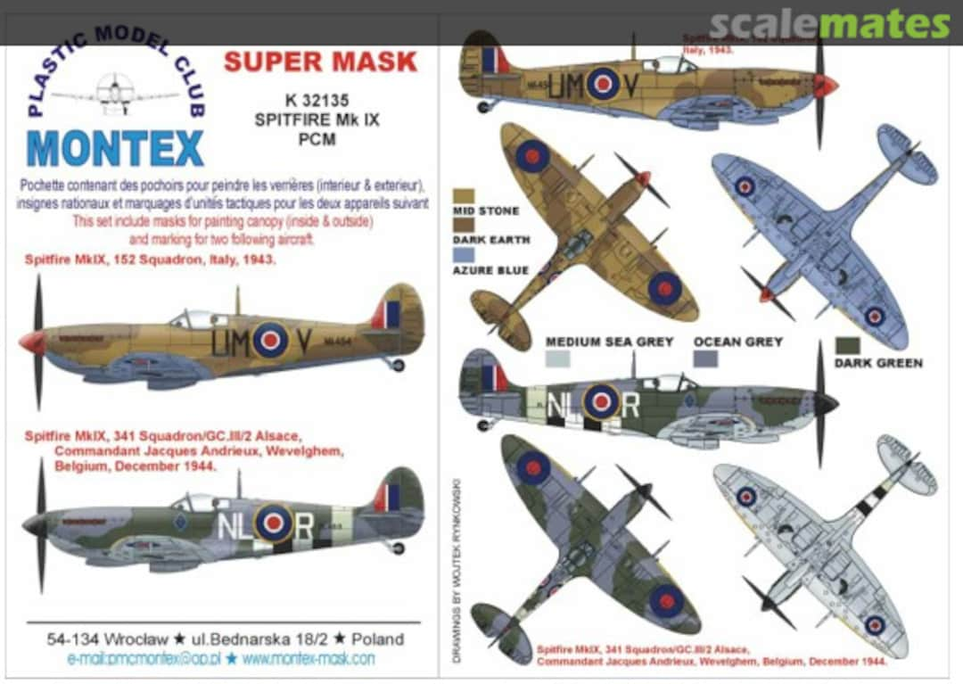 Boxart Spitfire Mk IX K32135 Montex