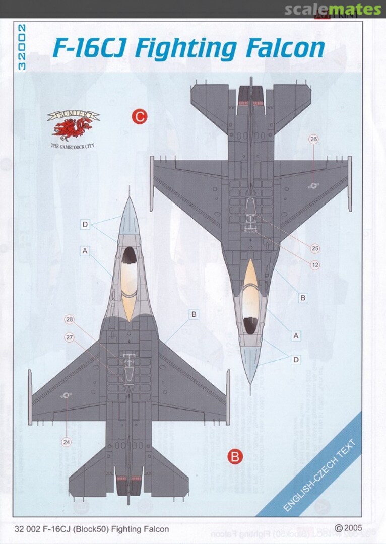 Boxart F-16CJ Falcon 52nd FW & 20th FW AV32002 AVI Print