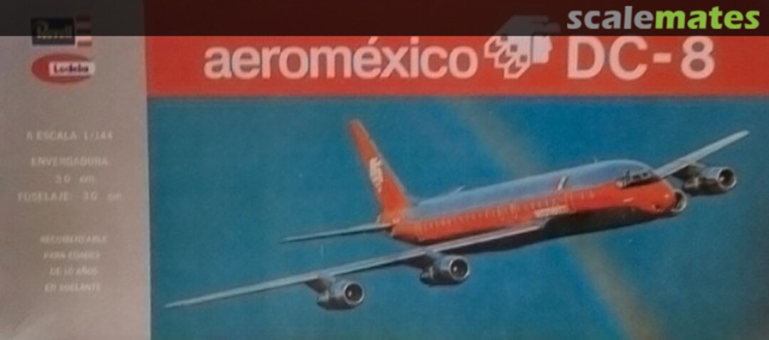 Boxart aeroméxico DC-8 4404 Revell/Lodela