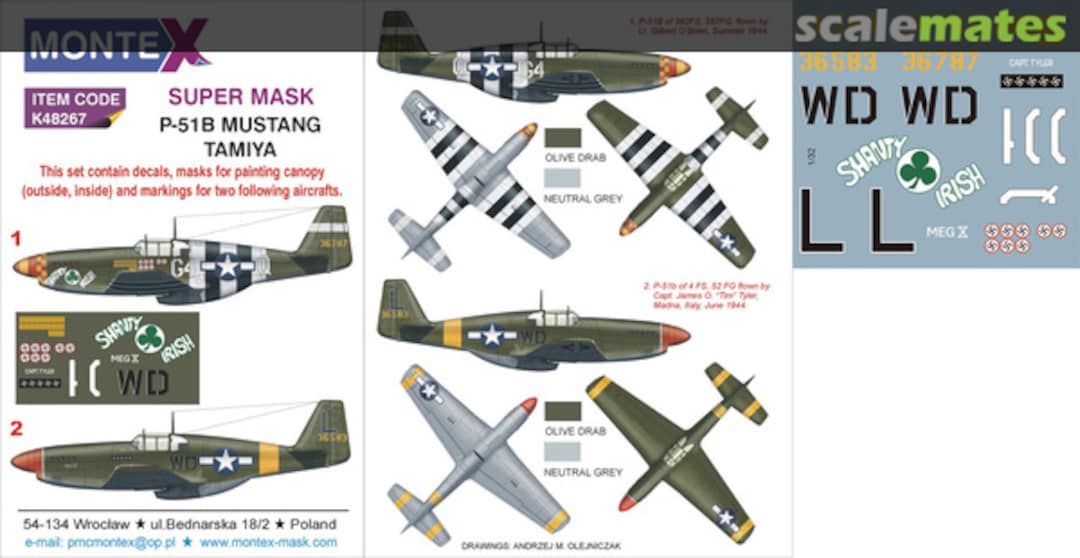 Boxart P-51B Mustang K48267 Montex