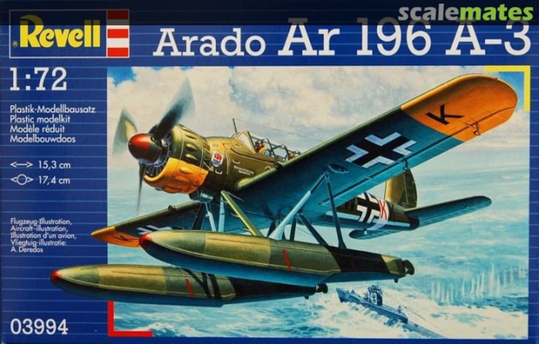 Boxart Arado Ar 196 A-3 03994 Revell