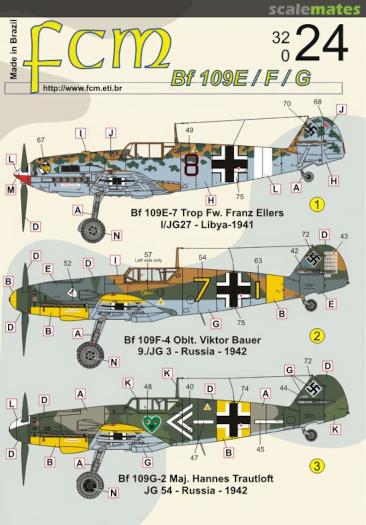 Boxart Bf-109E/F/G 32-024 FCM