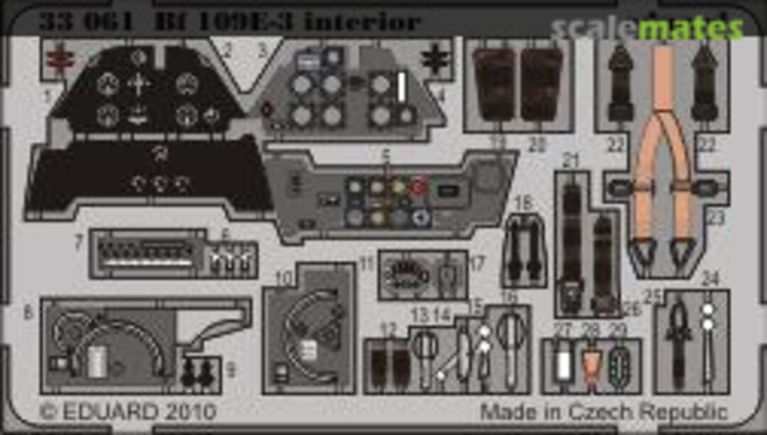 Boxart Bf 109E-3 interior 33061 Eduard