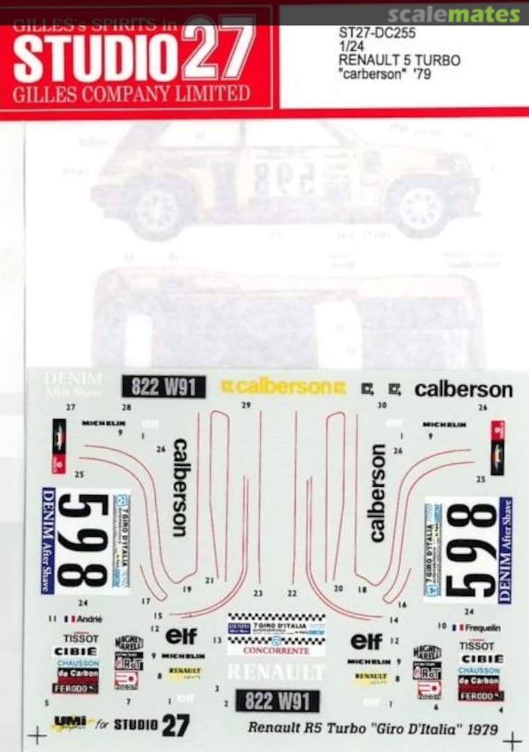 Boxart Renault 5 Turbo ST27-DC255 Studio27