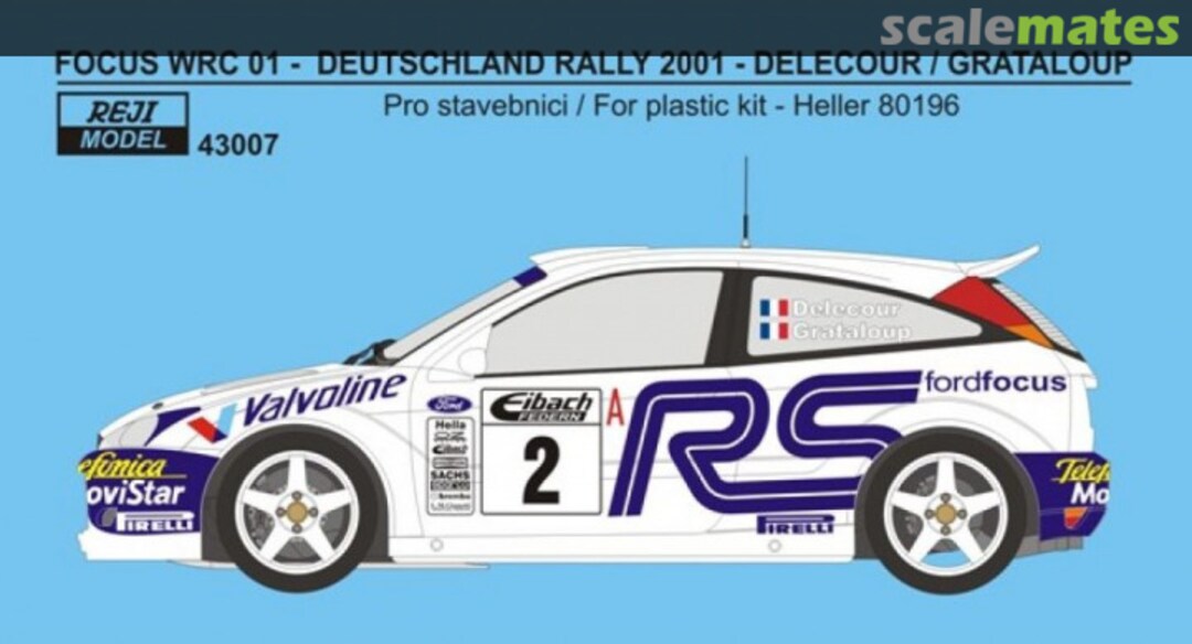 Boxart Ford Focus WRC 01 Rally Deutschland 2001 43007 REJI Model