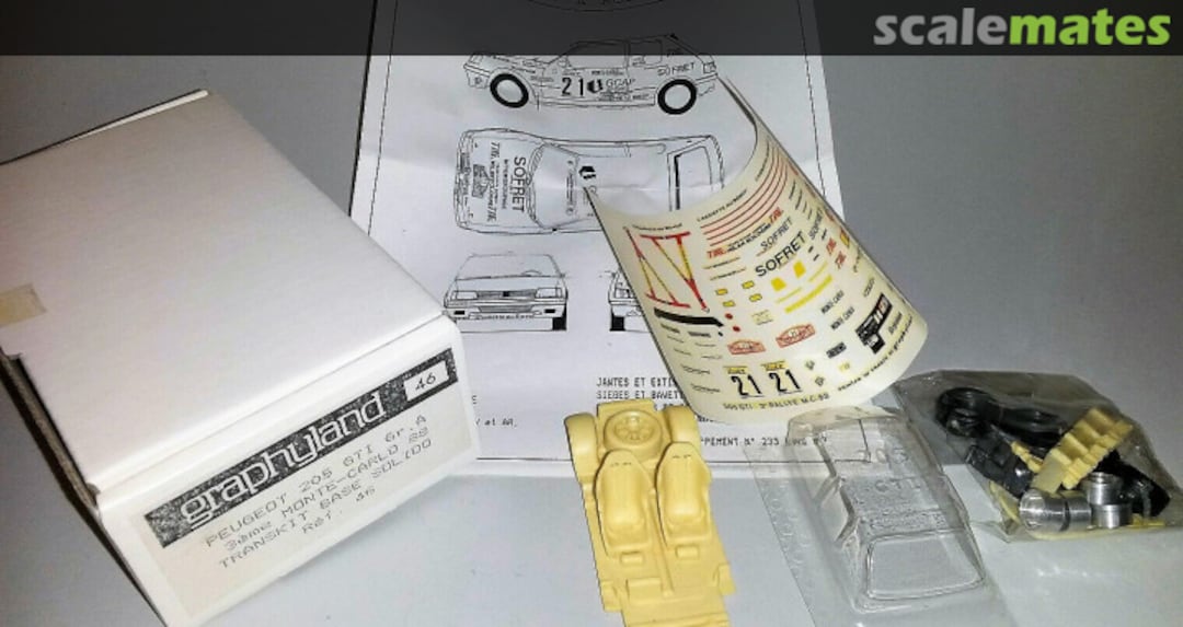 Boxart Peugeot 205 GTI 1,9 "[5380 SZ 34] "SOFRET" 46 Graphyland