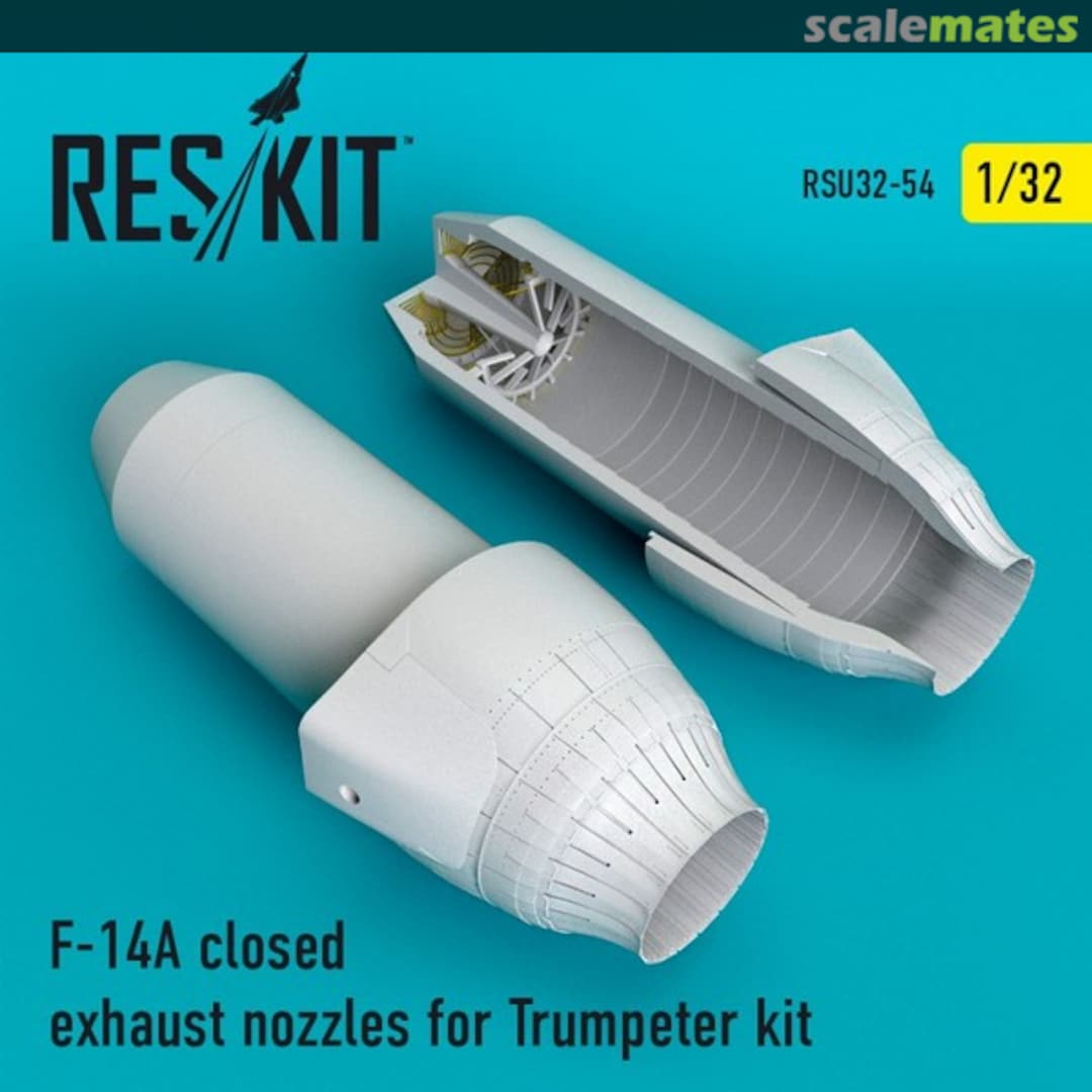 Boxart F-14A closed exhaust nozzles RSU32-0054 ResKit