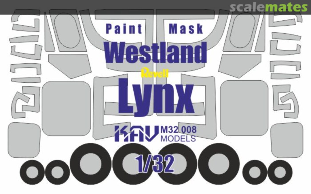 Boxart Westland Lynx paint mask KAV M32 008 KAV models