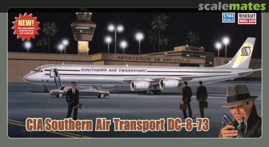 Boxart CIA Southern Air Transport DC-8-73 14544 Minicraft Model Kits