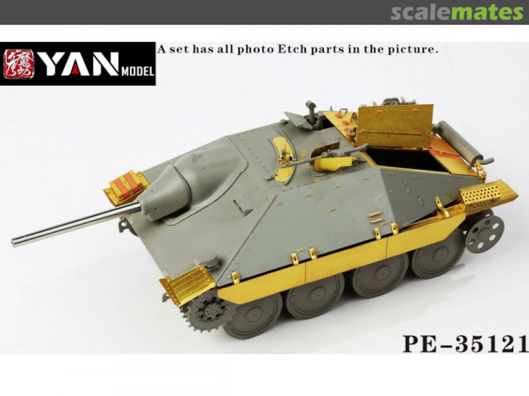 Boxart German Jagdpanzer38(t) Hetzer Mid Production detail set PE-35121 Yan Model