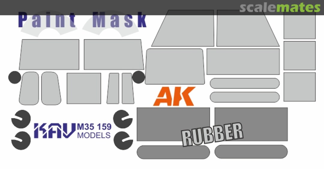 Boxart Land Rover 88 paint mask (AK) KAV M35 159 KAV models