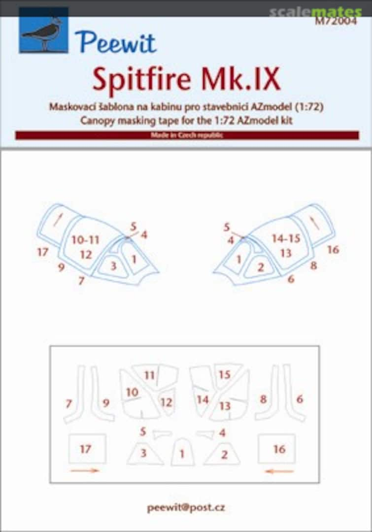 Boxart Spitfire Mk.IX M72004 Peewit