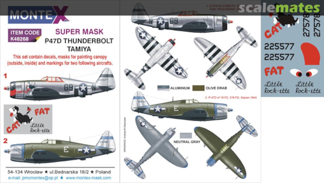 Boxart Republic P-47D Thunderbolt K48268 Montex