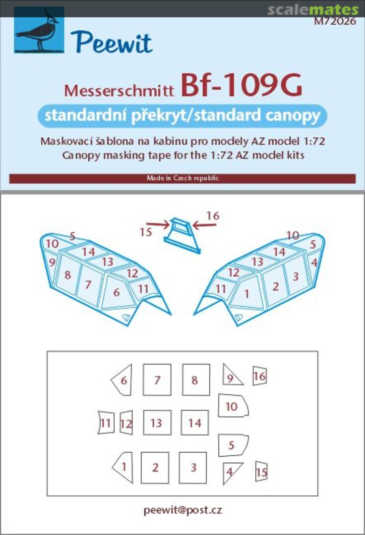 Boxart Messerschmitt Bf 109G M72026 Peewit