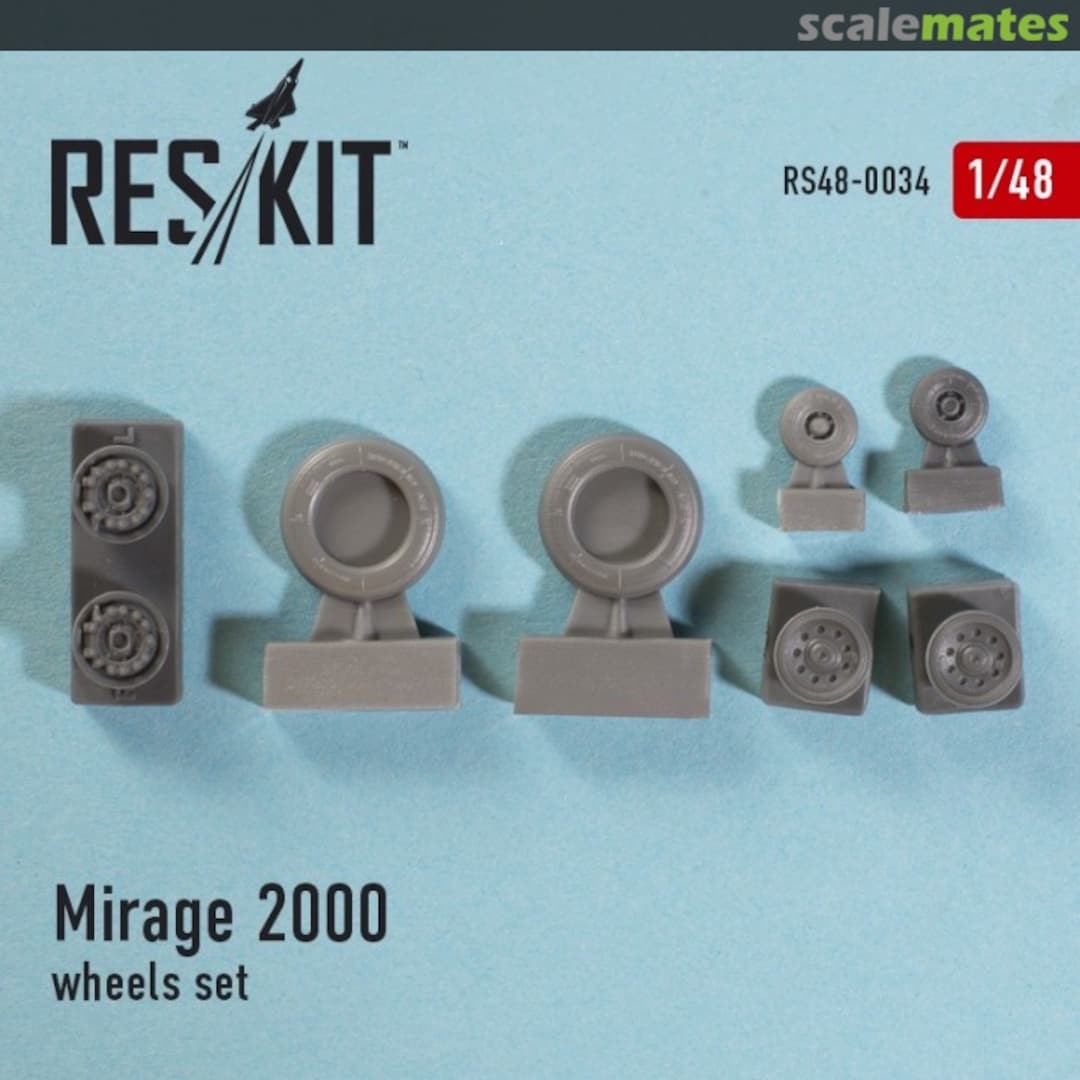 Boxart Mirage 2000 - Wheels Set RS48-0034 ResKit