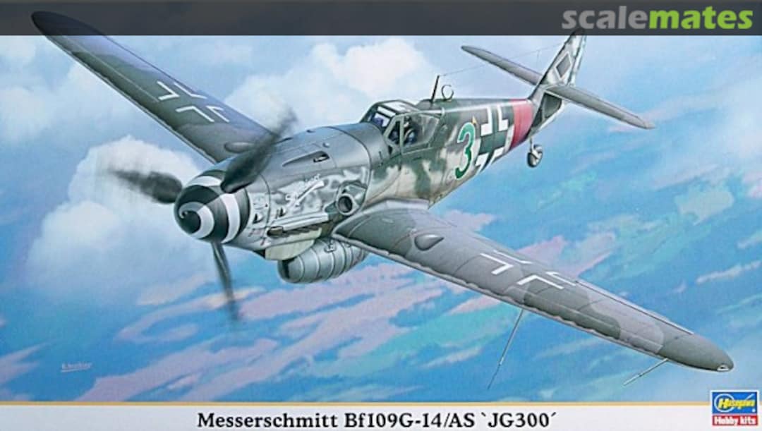 Boxart Messerschmitt Bf109G-14/AS `JG300´ 09865 Hasegawa