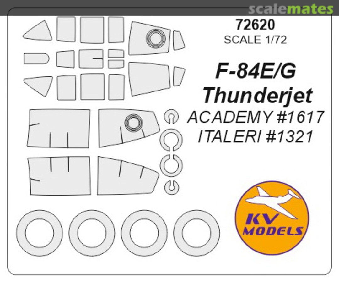 Boxart F-84E/G Thunderjet 72620 KV Models