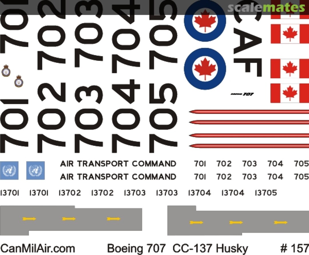 Boxart Boeing 707-320C CC-137 Husky CAF 157-144 CanMilAir