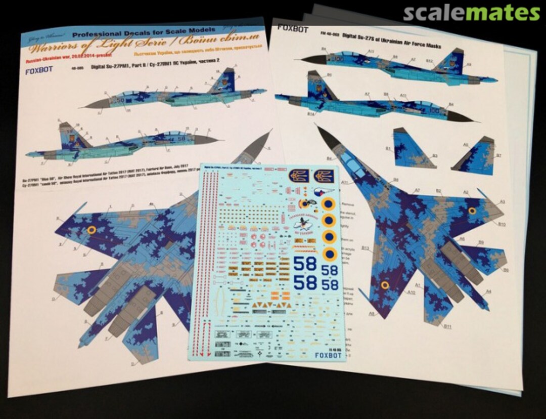 Boxart Digital Su-27PM1, Part II 48-085A Foxbot