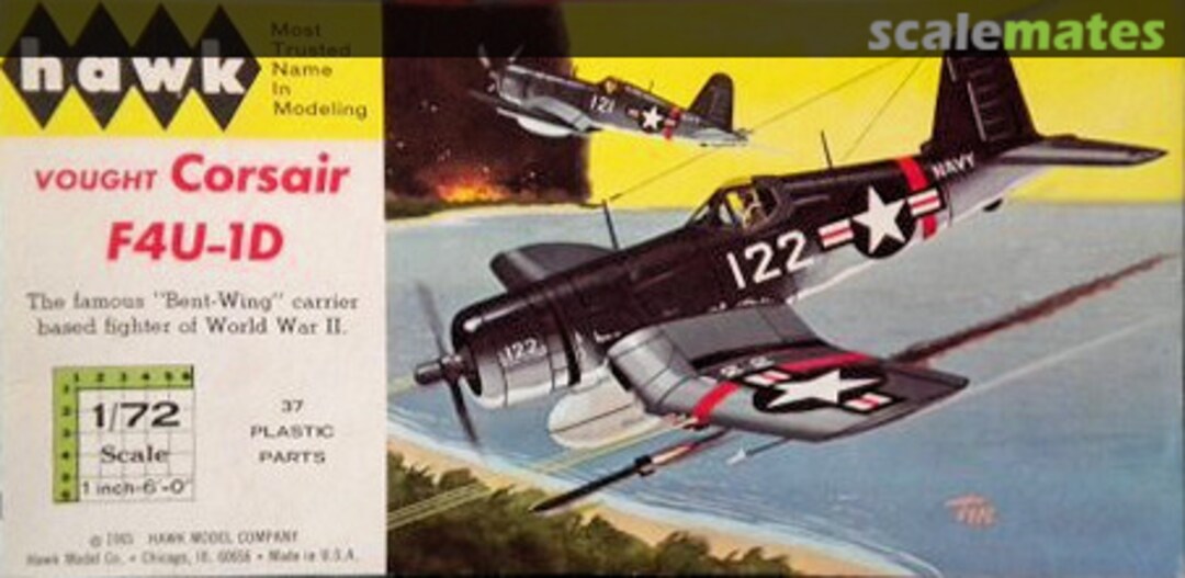 Boxart Vought F4U-1D Corsair 604-60 Hawk