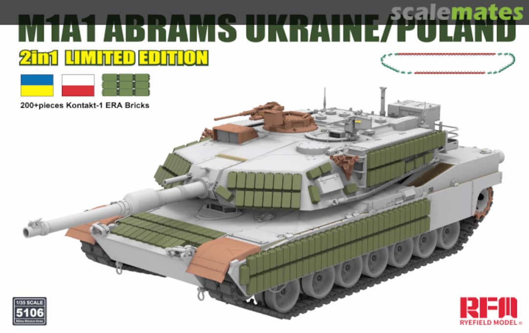 Boxart M1A1 Abrams Ukraine/Poland RM-5106 Rye Field Model