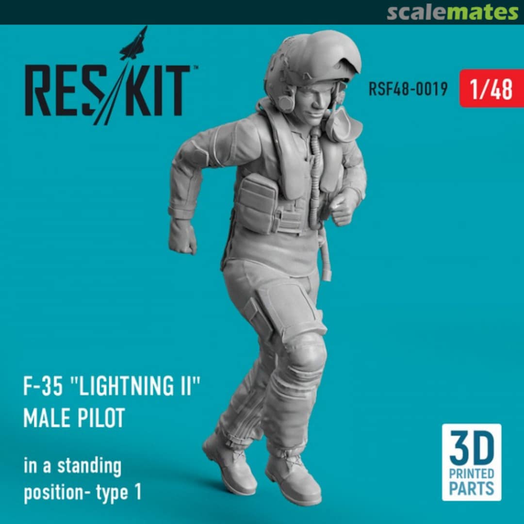 Boxart F-35 Lightning II male pilot RSF48-0019 ResKit