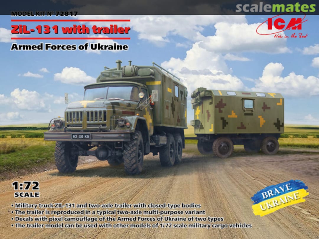 Boxart ZiL-131 with Trailer 72817 ICM