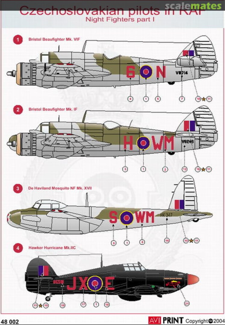 Boxart Czechosloavakian pilots in the RAF AV48002 AVI Print