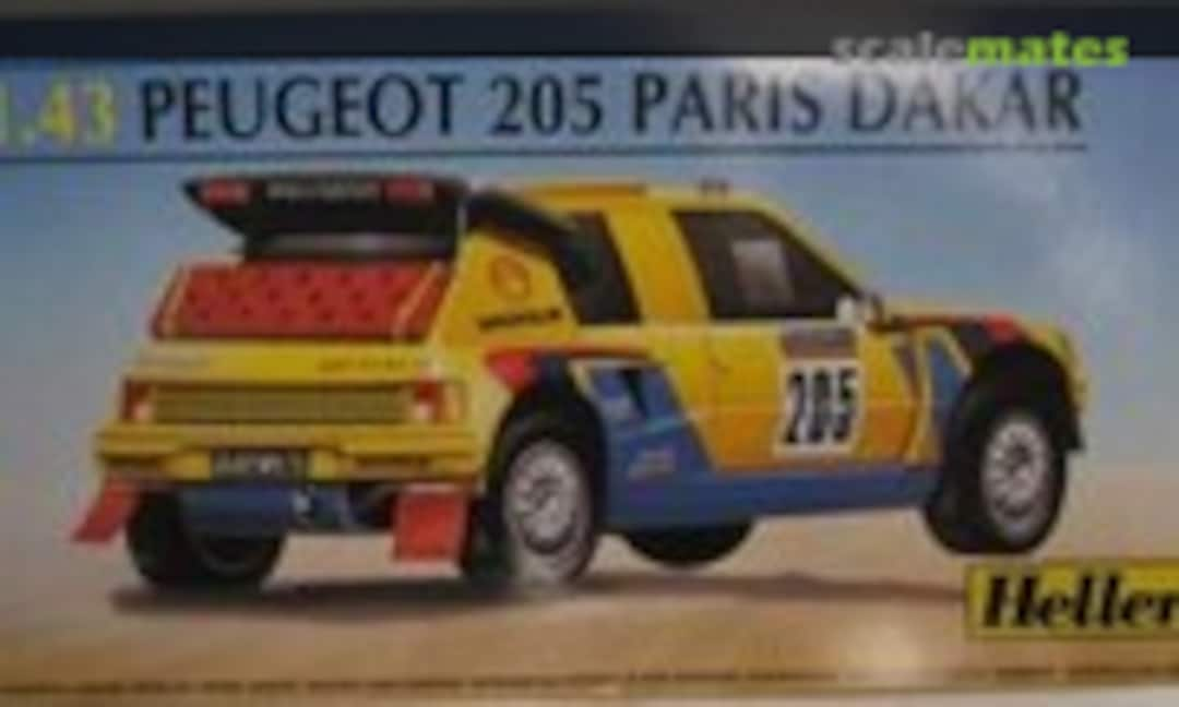 1:43 Peugeot 205 Paris Dakar (Heller 80189)