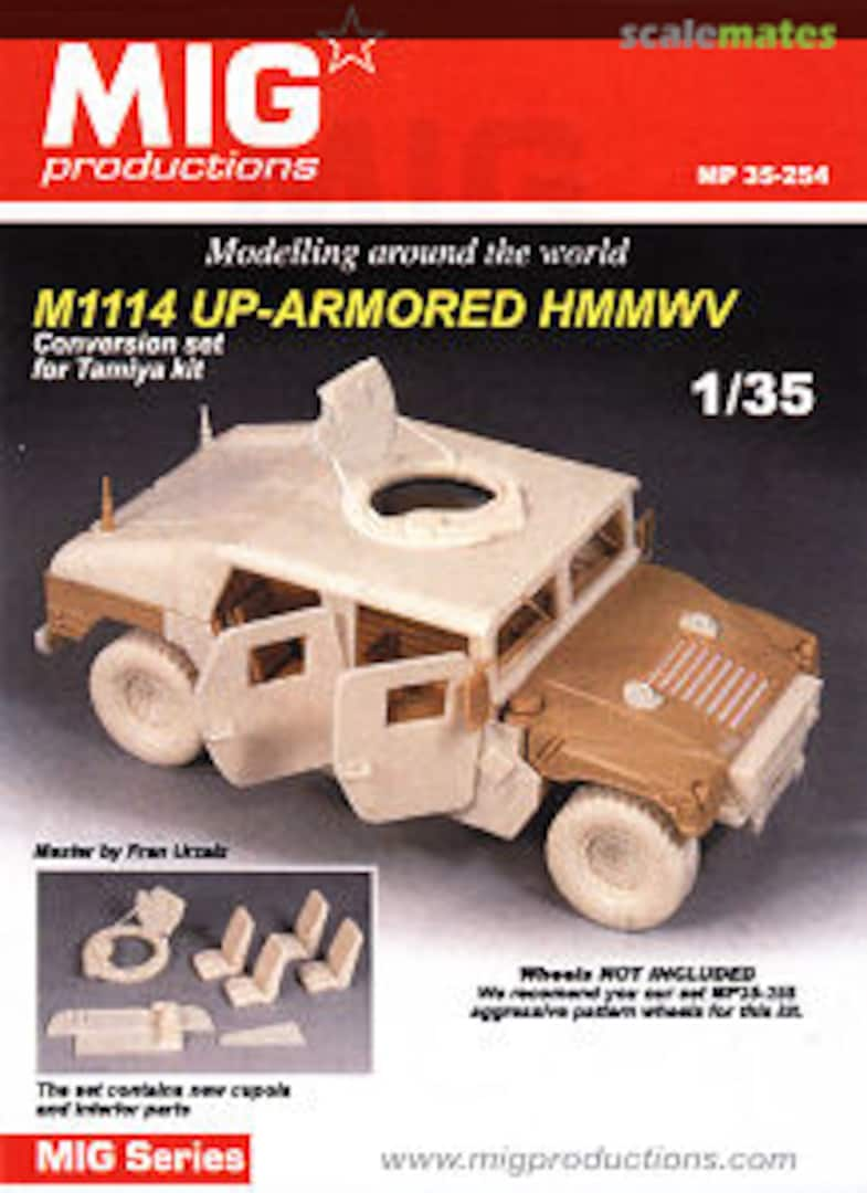 Boxart M1114 Up-armored Humvee MP 35-254 MIG Productions