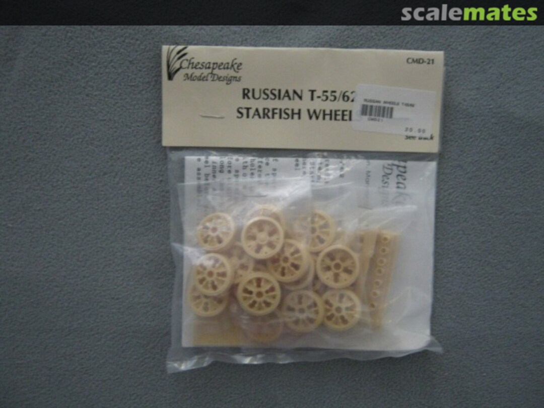 Boxart Russian T-55/62 Starfish Wheels CMD-21 Chesapeake Model Designs