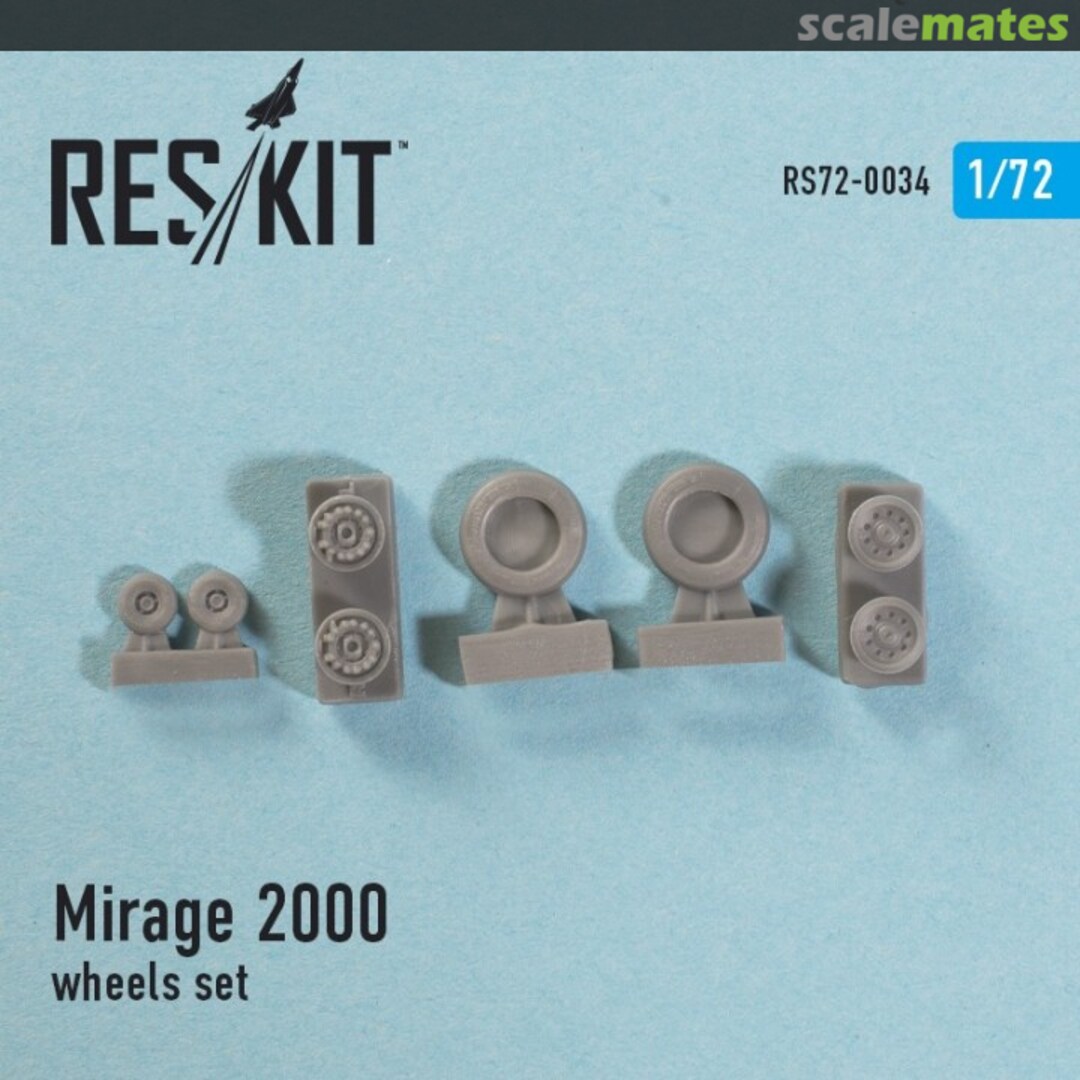 Boxart Mirage 2000 - wheels set RS72-0034 ResKit