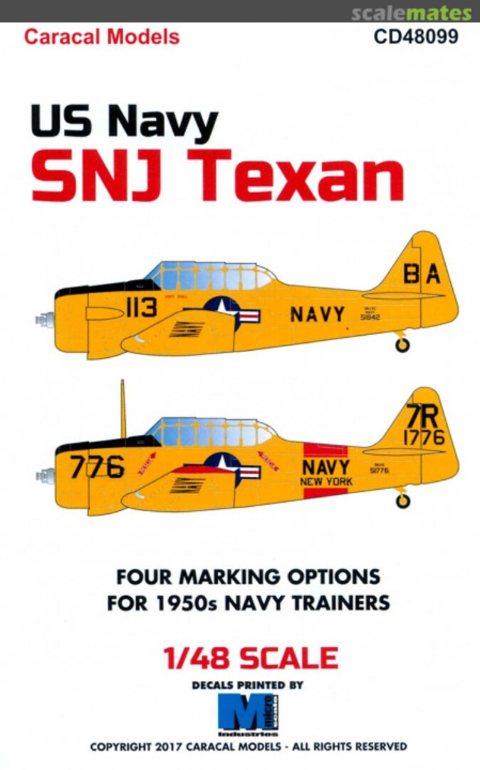 Boxart US Navy SNJ Texan CD48099 Caracal Models