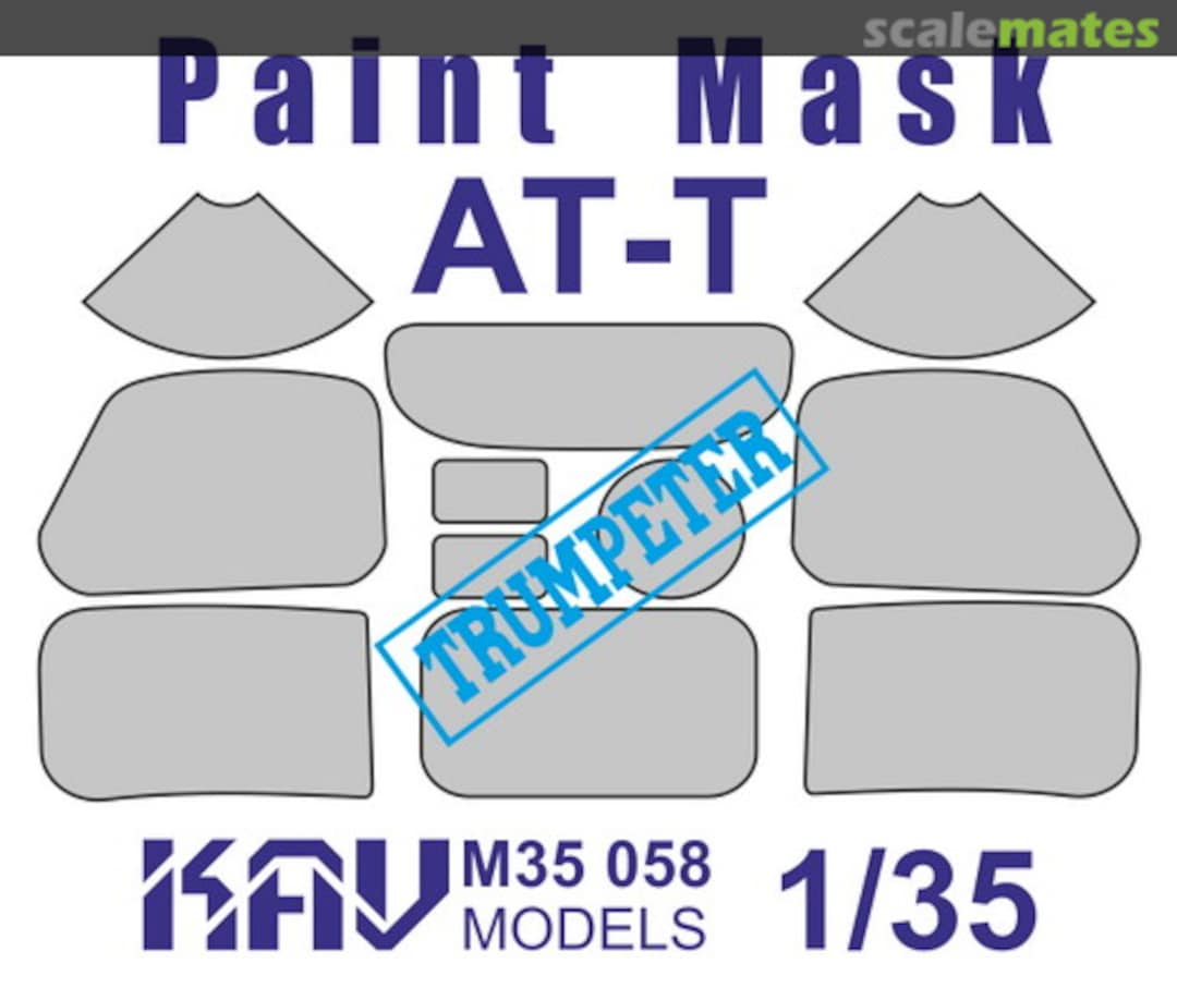 Boxart Paint Mask for AT-T tractor (clear parts) KAV M35 058 KAV models