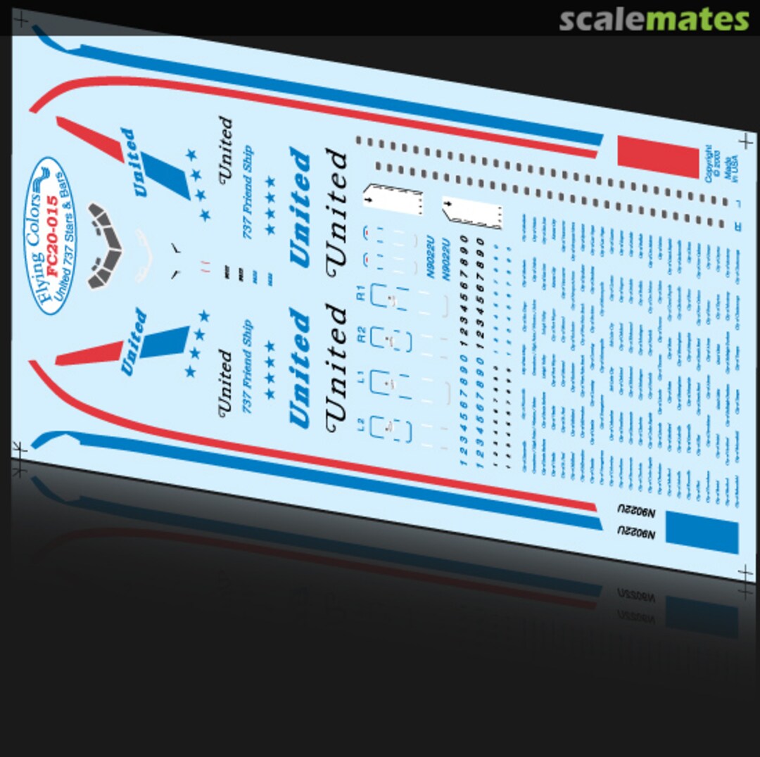 Boxart Boeing 737-222 FC20-015 Flying Colors