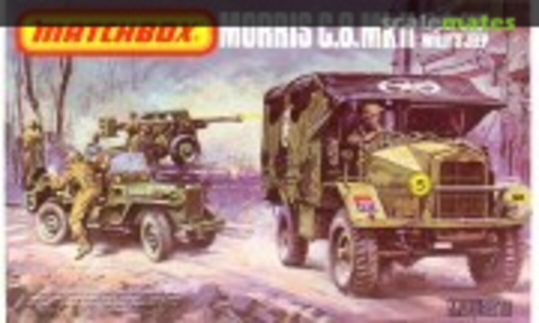 1:76 Morris C.8 MkII &amp; 17pdr Gun &amp; Willys Jeep (Matchbox PK-172)