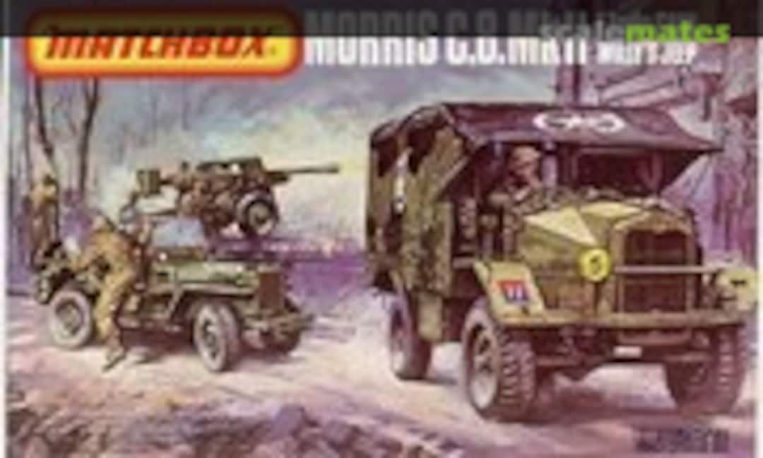 1:76 Morris C.8 MkII &amp; 17pdr Gun &amp; Willys Jeep (Matchbox PK-172)