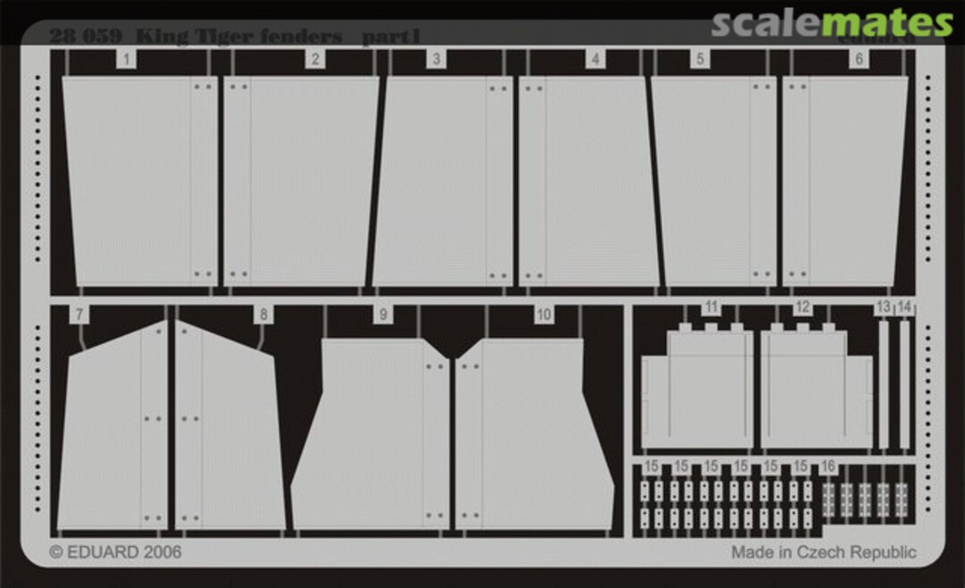 Boxart King Tiger fenders 28059 Eduard