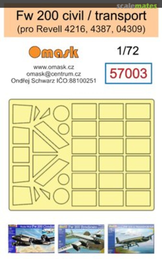 Boxart Fw 200 civil / transport 57003 Omask